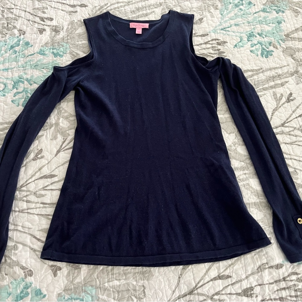 Lilly Pulitzer Cold Shoulder Sweater Size Small
